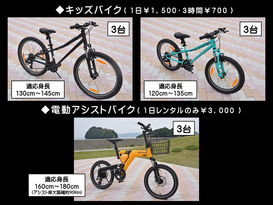 道の駅サザンセトとうわ　レンタサイクル