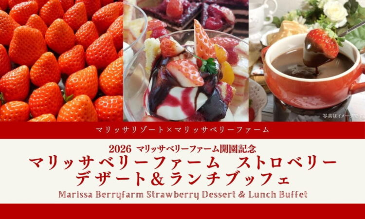 【マリッサベリーファーム】ご好評につきストロベリー デザート＆ランチブッフェを延長します